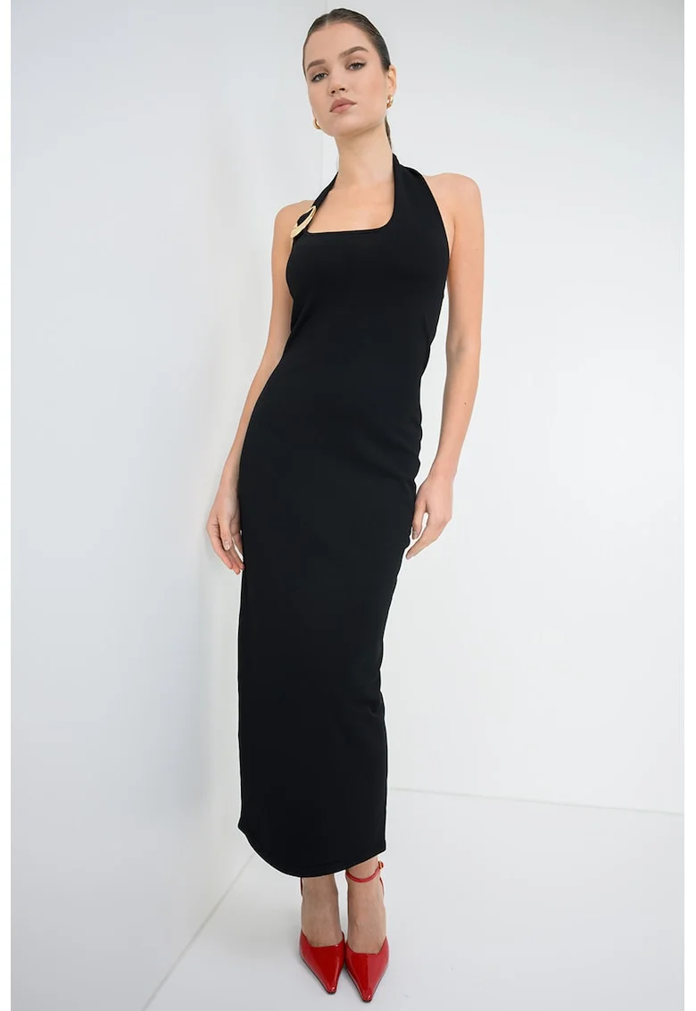 Rochie lunga cambrata, Negru