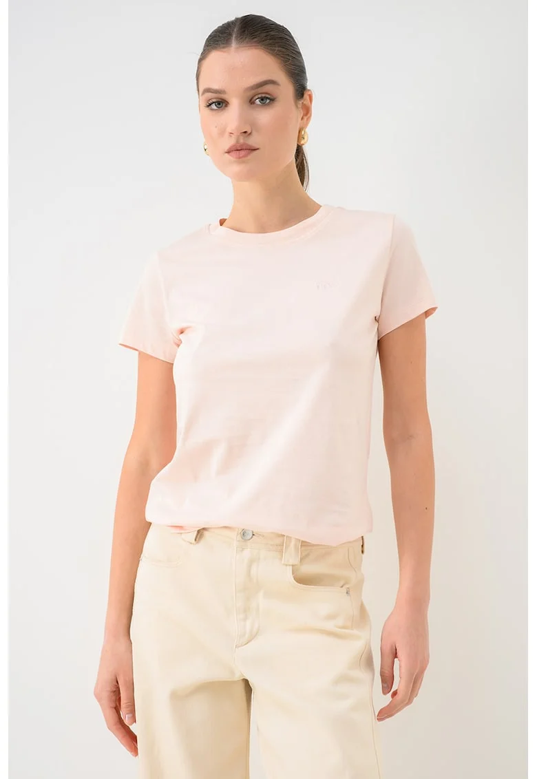 Tricou regular fit de bumbac Esogo, Piersica