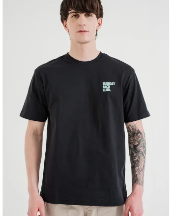 Tricou din bumbac organic cu imprimeu grafic, Verde/Negru