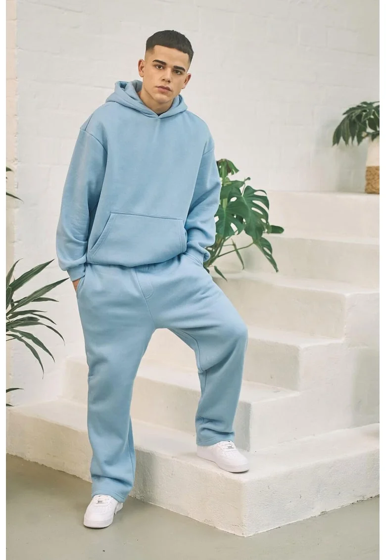 Pantaloni lejeri de trening cu buzunare, Albastru lavanda