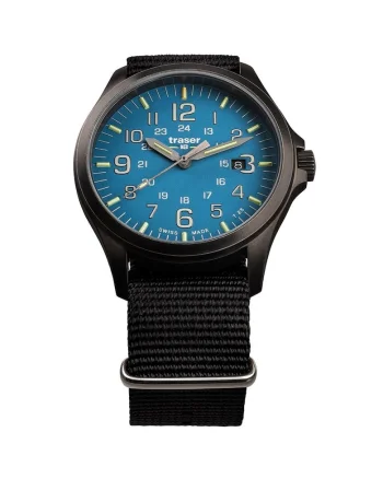 H3 108647 P67 Officer GunMetal Skyblue Men's 42mm 10ATM