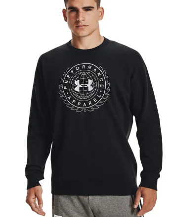 Bluza din material fleece cu logo pentru antrenament Rival, Alb/Negru