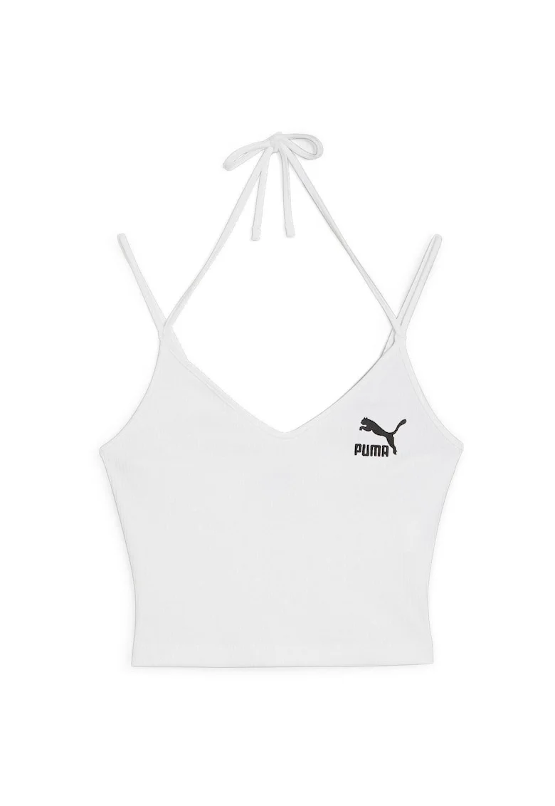 Maiou femei  Classics Ribbed Crop Top 29890, Alb, Alb