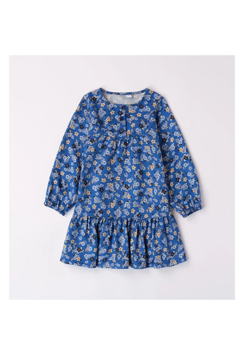 Rochie cu imprimeu floral pentru fetite, I Do,4.7561, Albastru
