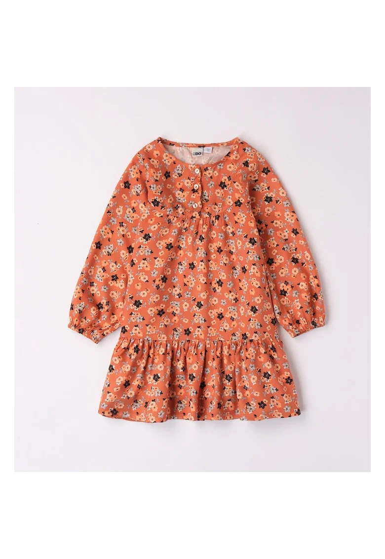 Rochie cu imprimeu floral pentru fetite, 4.7561, Portocaliu