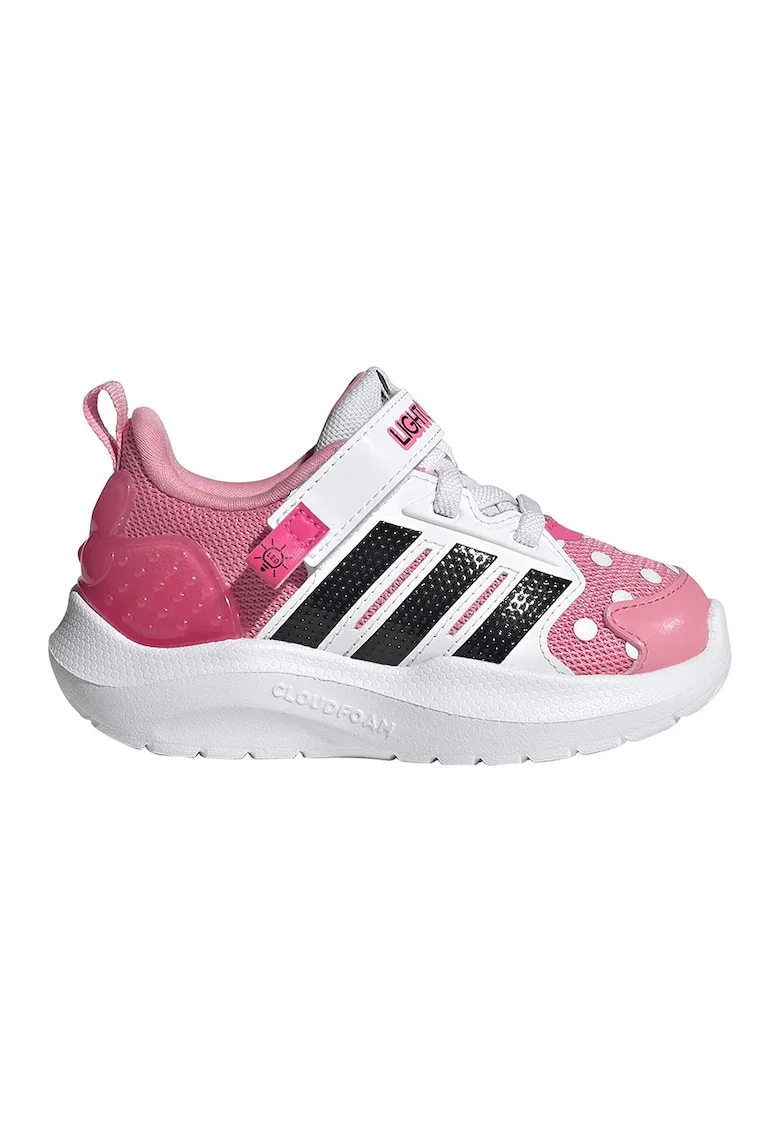 Pantofi sport cu led-uri Lightorama, Negru/Roz