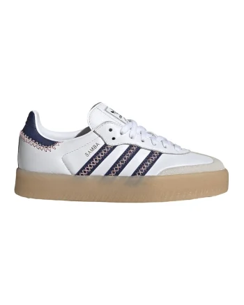 Pantofi sport Sambae de piele cu garnituri de piele intoarsa, Negru stins/Alb optic/Caramel