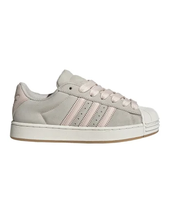 Pantofi sport Superstar de piele intoarsa, Gri deschis/Roz pastel/Caramel