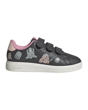 Pantofi sport cu velcro Advantage Base 2.0, Roz/Gri inchis