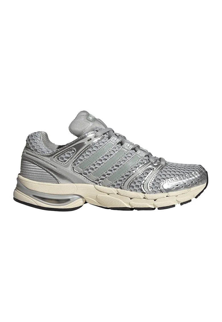 Pantofi sport Adistar Control cu insertii de plasa, Gri deschis/Crem