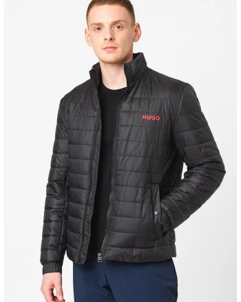 Geaca usoara slim fit Benti, Negru