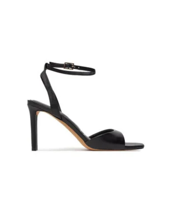Sandale dama  13707889, Piele ecologica, Negru, Negru