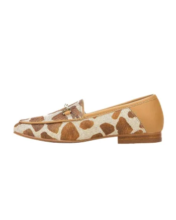 Pantofi loafer din piele Loraine, Maro nisip/Maro camel
