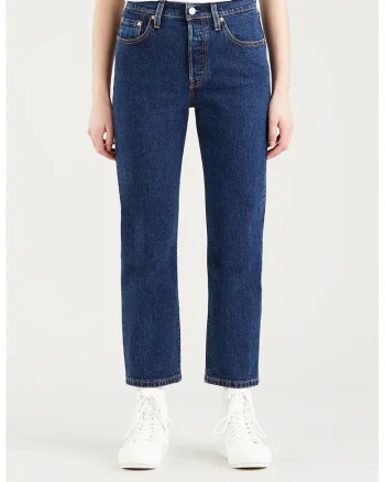 Blugi crop cu croiala dreapta 501®, Albastru indigo