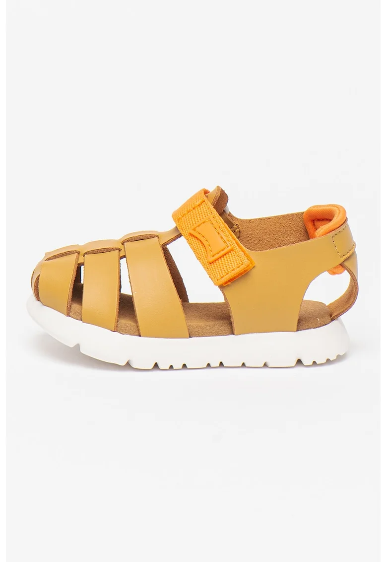Sandale fisherman de piele Oruga 737, Maro camel