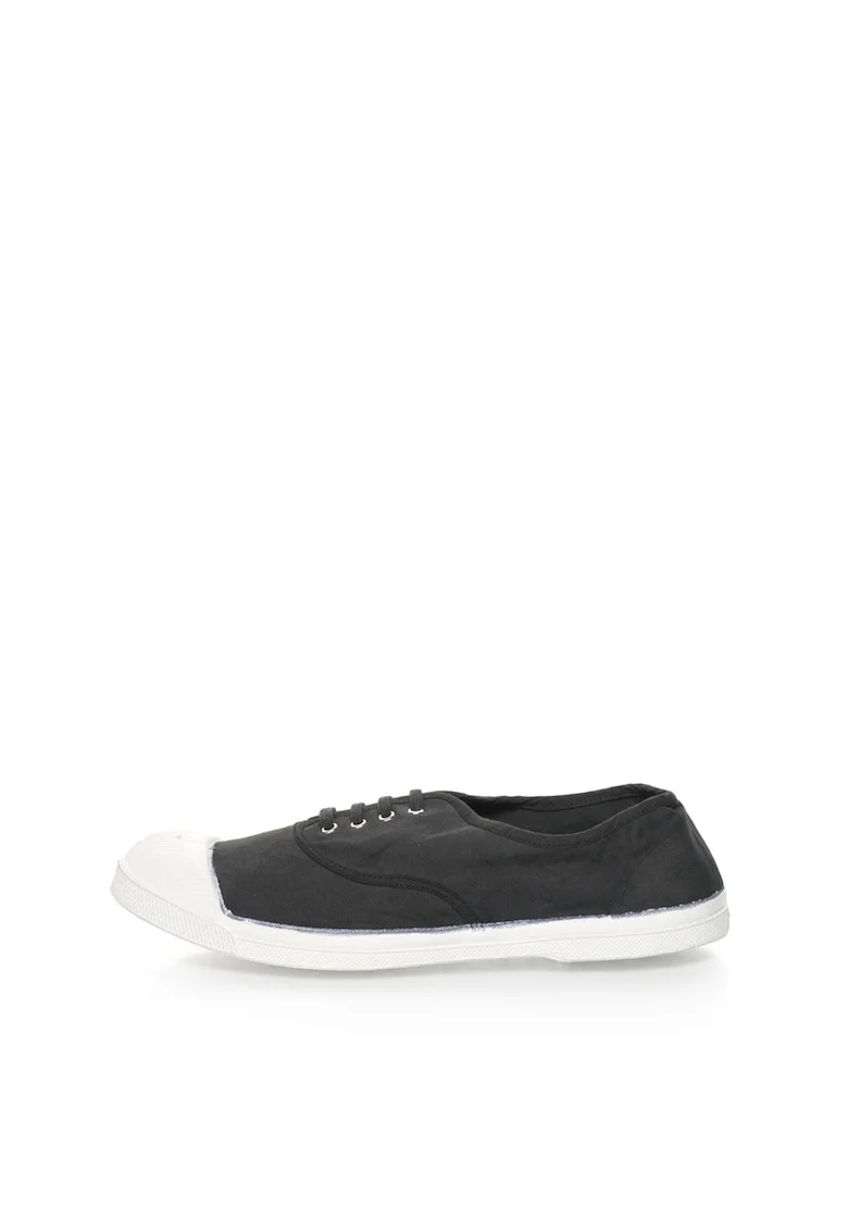 Tenisi negru stins din panza, Negru/Negru stins