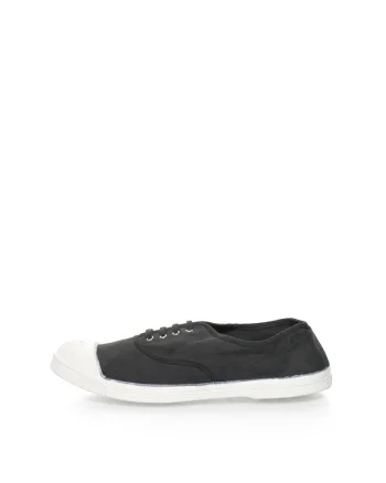 Tenisi negru stins din panza, Negru/Negru stins
