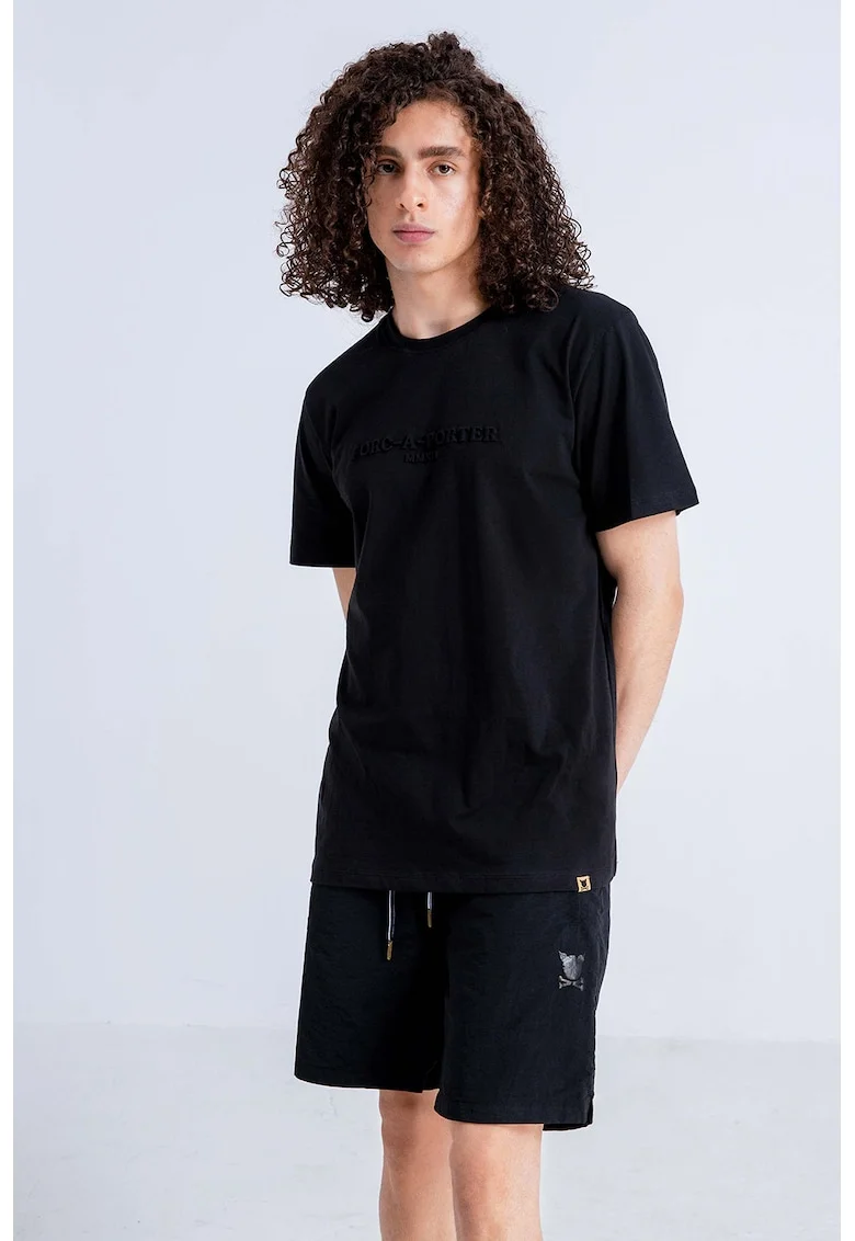 Pantaloni scurti unisex cu talie ajustabila, Negru
