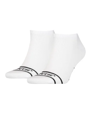 Set de sosete unisex pana la glezna - 2 perechi, Negru/Alb optic