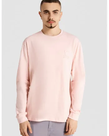 Bluza unisex de bumbac, Roz pastel