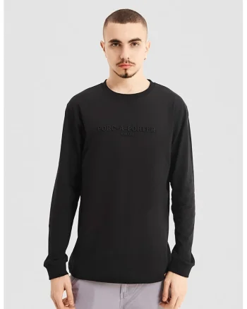 Bluza unisex de bumbac, Negru