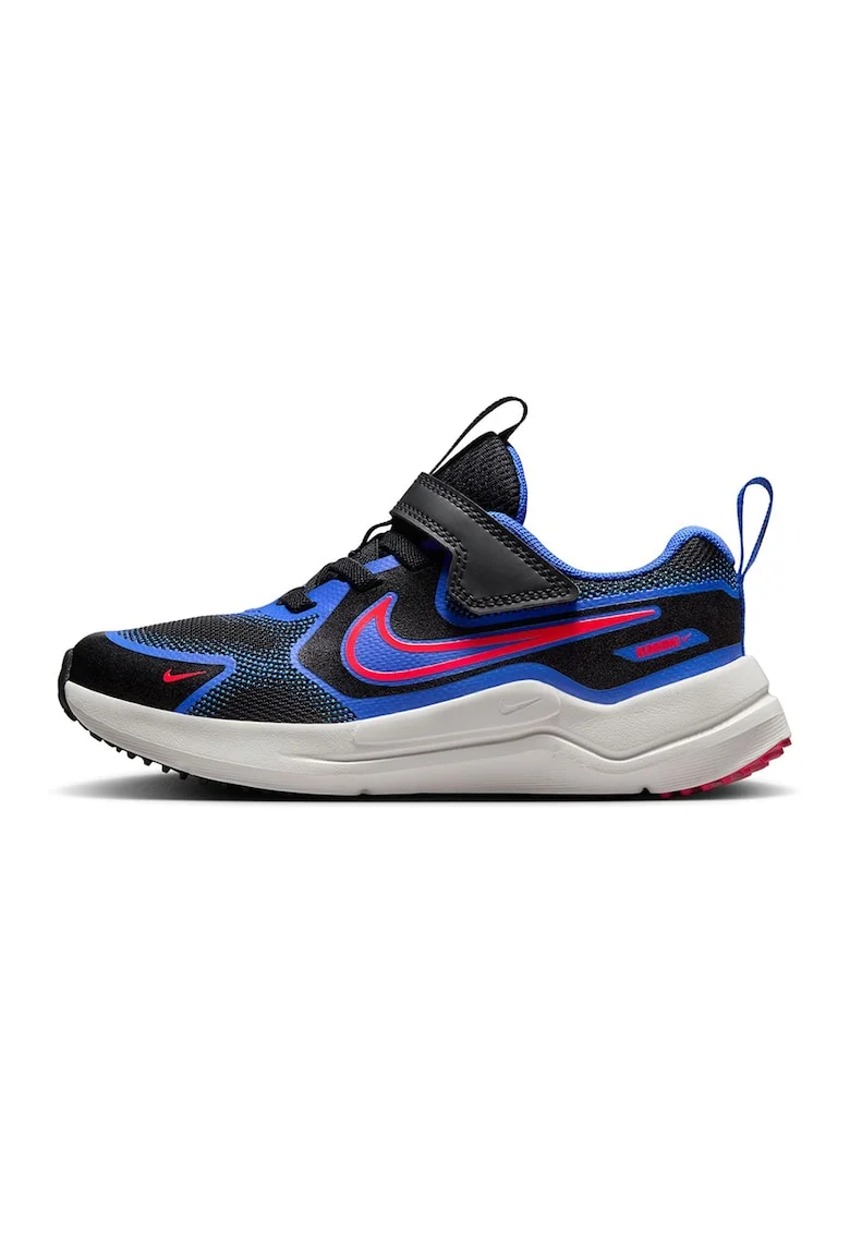 - Pantofi Cosmic cu inchidere velcro pentru alergare, Negru/Blue Royal