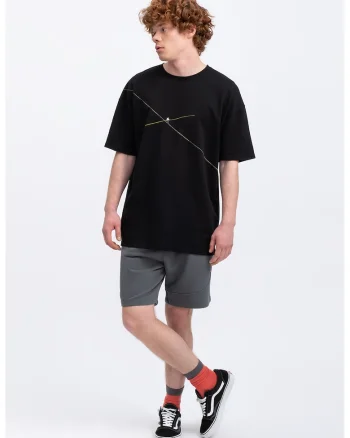 Tricou unisex regular fit de bumbac, Negru