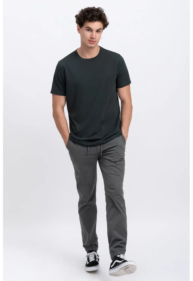 Tricou unisex cu decolteu rotund, Negru stins