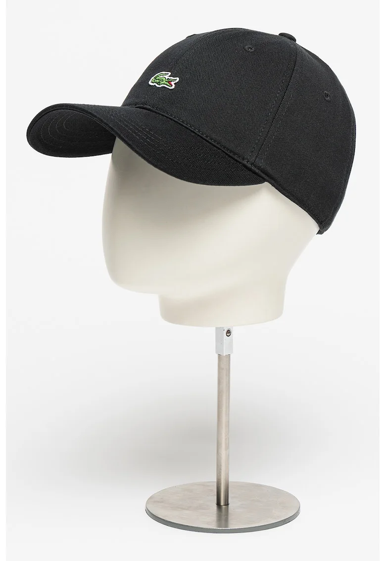 Sapca ajustabila unisex cu logo brodat, Negru