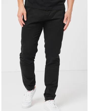 Pantaloni chino slim fit Scanton, Negru