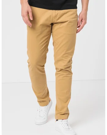 Pantaloni chino slim fit Scanton, Kaki