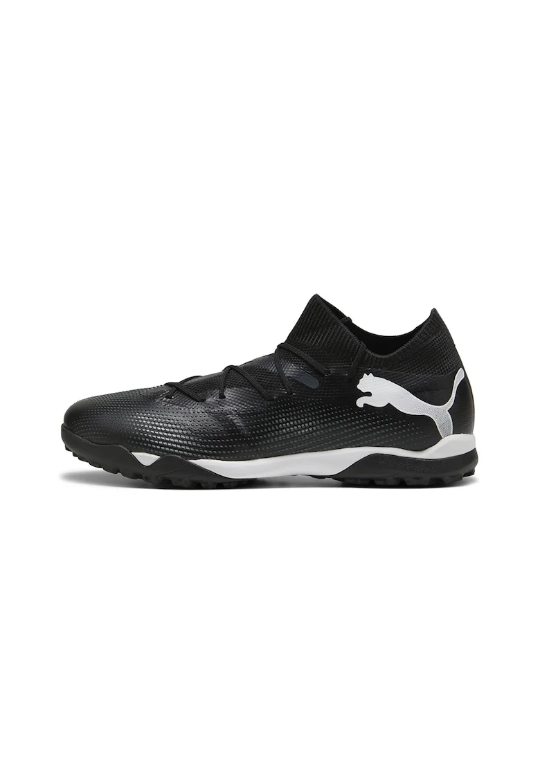 Pantofi mid-high pentru fotbal Future 7 Match, Alb/Negru