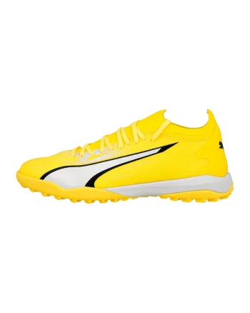 Pantofi cu model, pentru fotbal Ultra Match, Alb/Negru/Galben