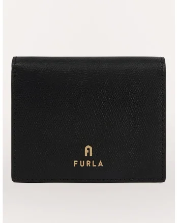Portofel pliabil din piele Camelia, Negru