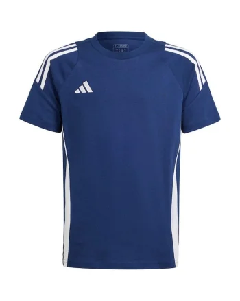 Tricou sport copii  Tiro 24 Sweat Tee Jr, Bumbac, Albastru