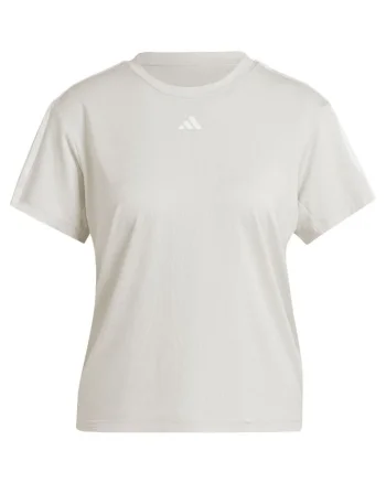 Tricou sport dama  aeroready train essentials, poliester, ecru