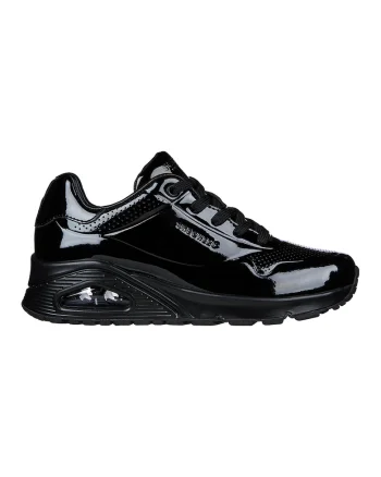 Pantofi sport de piele lacuita Uno - Shiny One, Negru