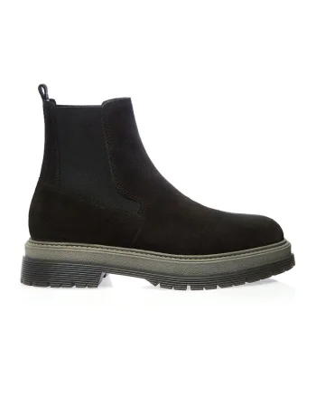 Ghete Chelsea de piele intoarsa Kent, Verde padure