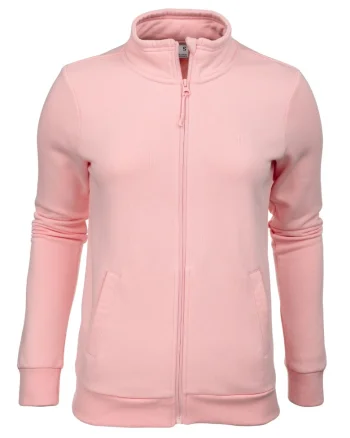 Bluza sport de dama,  Bumbac/Poliester, Roz deschis,