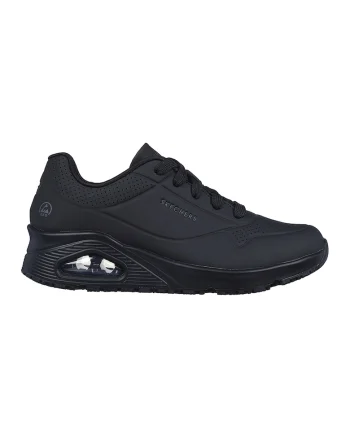 Pantofi sport de piele ecologica Uno, Negru