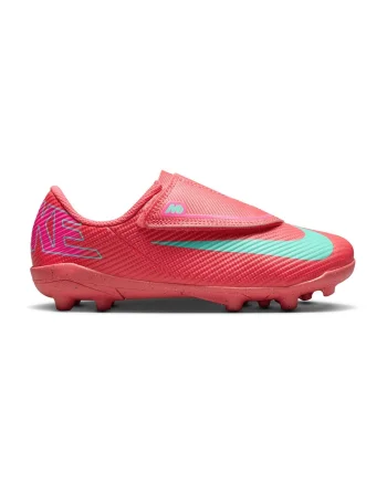 Pantofi Vapor 16 Club cu crampoane si inchidere velcro, pentru fotbal, Rosu vermillion
