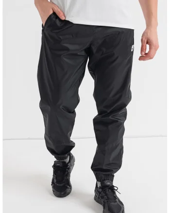 Pantaloni cu slituri cu fermoar la glezna Windrunner, Alb/Negru
