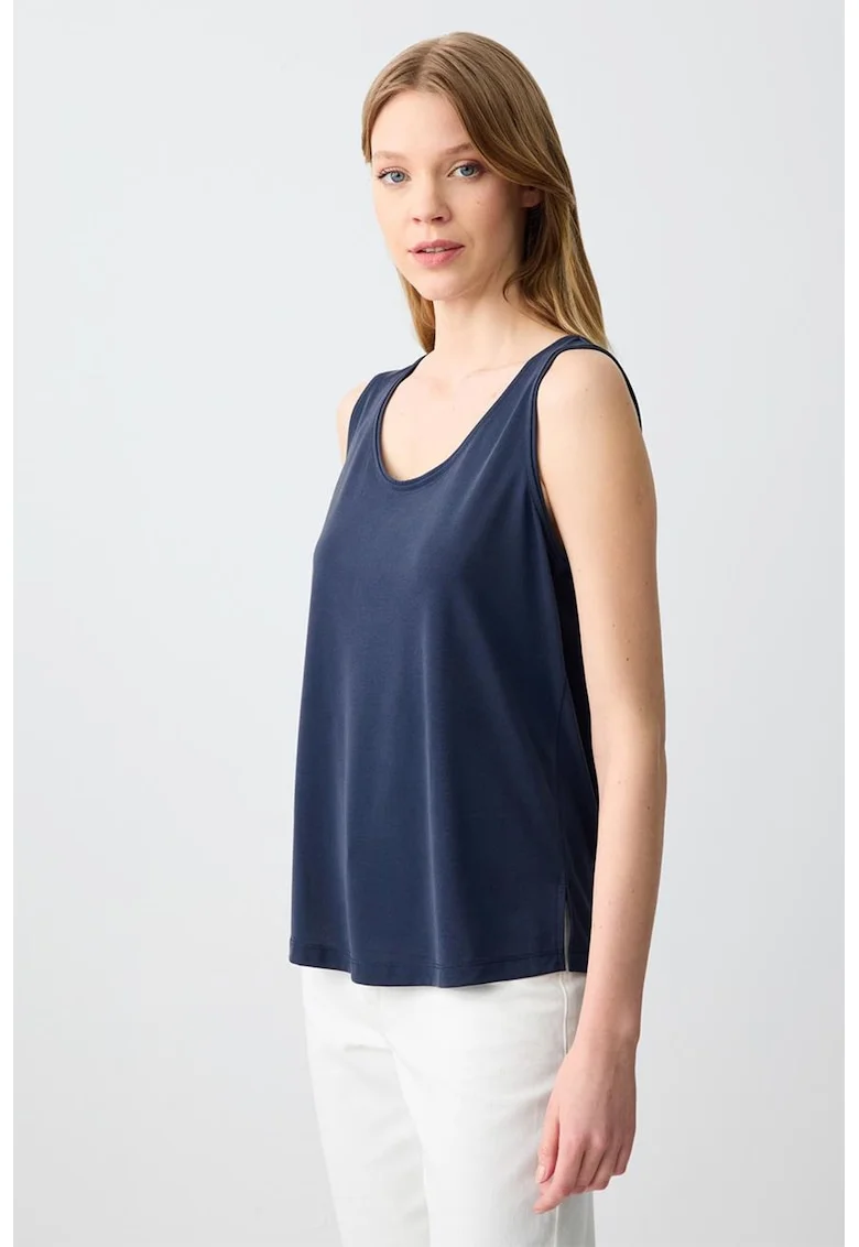 Top lejer din amestec de modal, Bleumarin