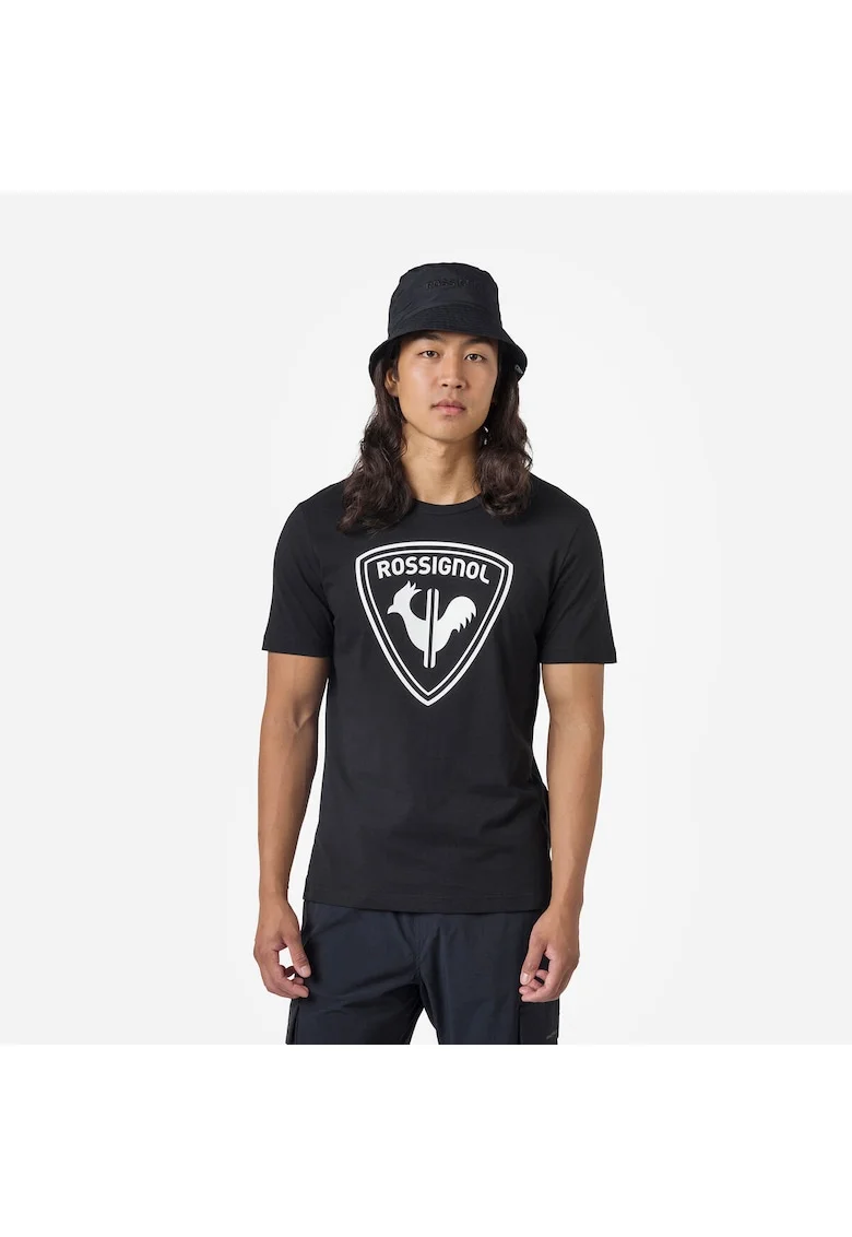 Tricou barbati  Logo Rossi Tee, negru, Negru