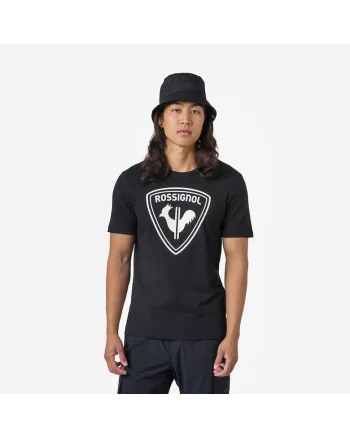 Tricou barbati  Logo Rossi Tee, negru, Negru