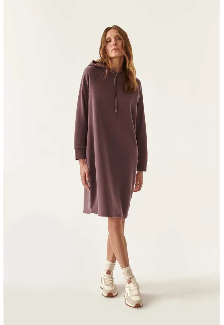 Rochie-hanorac cu maneci raglan Aspena, Violet prafuit