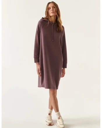 Rochie-hanorac cu maneci raglan Aspena, Violet prafuit