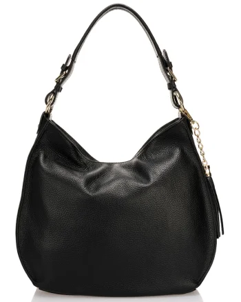 Geanta hobo piele, Negru, 28 x 36 x 13 CM