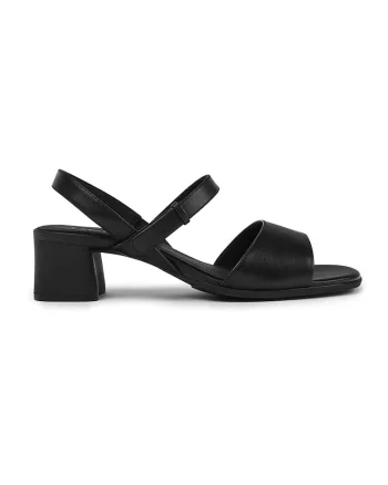 Sandale din piele cu toc masiv Katie 27183, Negru