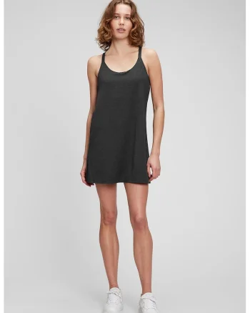Rochie mini cu decolteu rotund, Negru